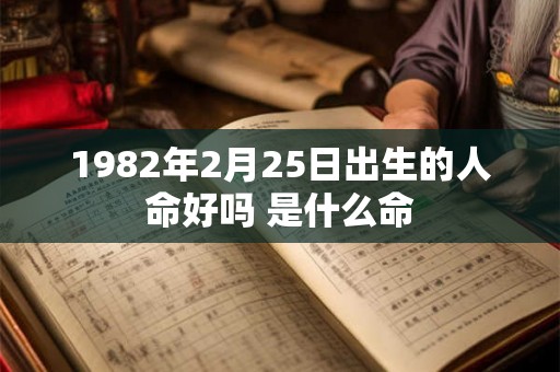 1982年2月25日出生的人命好吗 是什么命