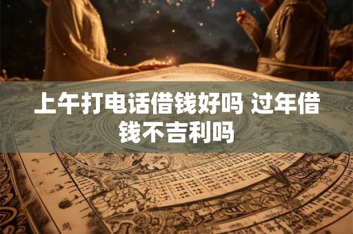 上午打电话借钱好吗 过年借钱不吉利吗