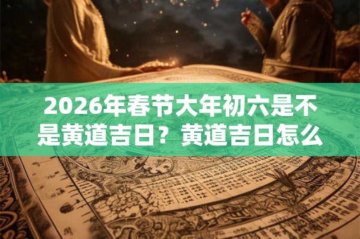 2026年春节大年初六是不是黄道吉日?黄道吉日怎么看? 2026年春节大年初六是不是黄道吉日?黄道吉日怎么看?