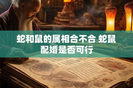 蛇和鼠的属相合不合 蛇鼠配婚是否可行