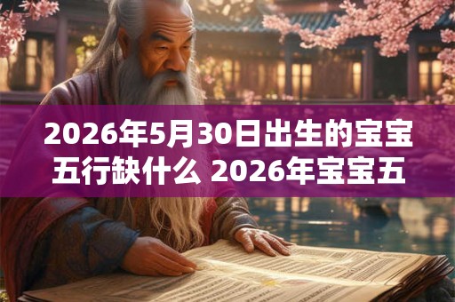 2026年5月30日出生的宝宝五行缺什么 2026年宝宝五行缺少哪一元素