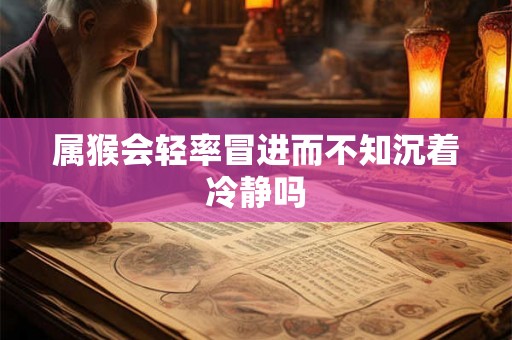 属猴会轻率冒进而不知沉着冷静吗