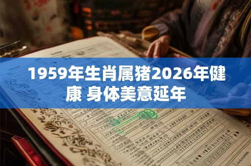 1959年生肖属猪2026年健康 身体美意延年