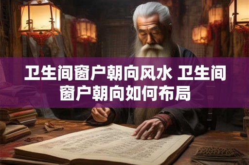 卫生间窗户朝向风水 卫生间窗户朝向如何布局