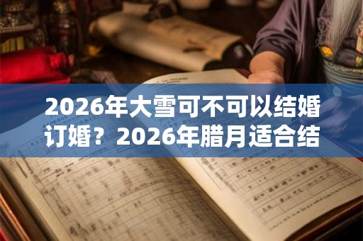 2026年大雪可不可以结婚订婚?2026年腊月适合结婚的吉日是哪天? 2026年大雪可不可以结婚订婚?2026年腊月适合结婚的吉日是哪天?
