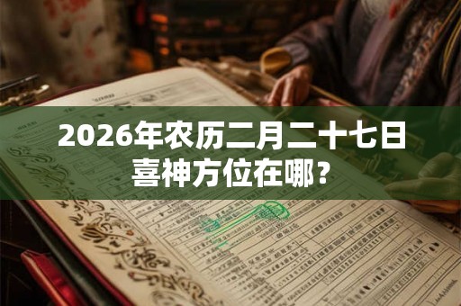 2026年农历二月二十七日喜神方位在哪? 2026年农历二月二十七日喜神方位在哪?