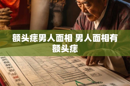 额头痣男人面相 男人面相有额头痣