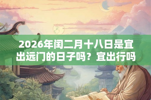 2026年闰二月十八日是宜出远门的日子吗？宜出行吗