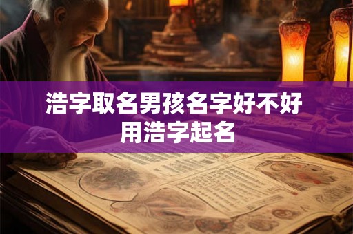 浩字取名男孩名字好不好 用浩字起名 浩字取名男孩名字好不好 用浩字起名