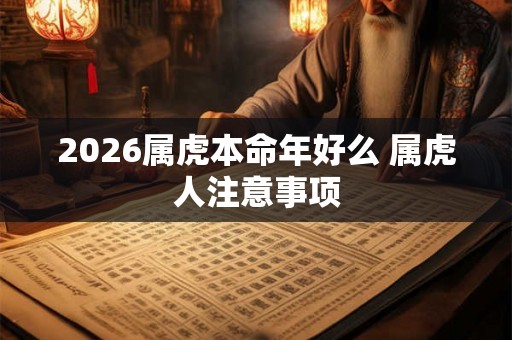 2026属虎本命年好么 属虎人注意事项