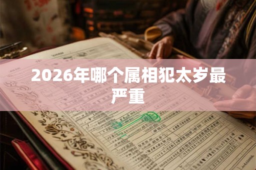 2026年哪个属相犯太岁最严重