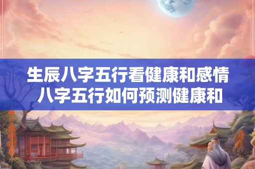 生辰八字五行看健康和感情 八字五行如何预测健康和感情 生辰八字五行看健康和感情 八字五行如何预测健康和感情