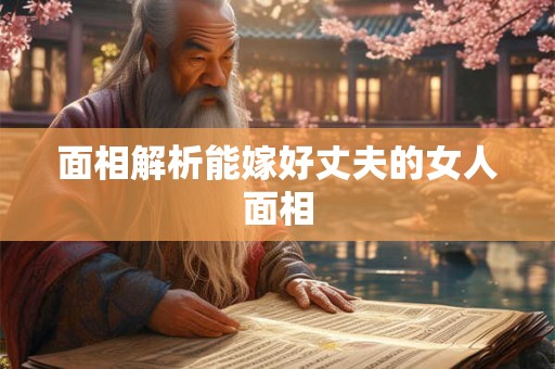 面相解析能嫁好丈夫的女人面相 面相解析能嫁好丈夫的女人面相