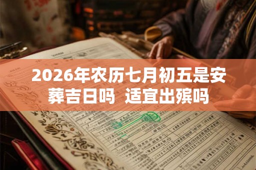 2026年农历七月初五是安葬吉日吗  适宜出殡吗