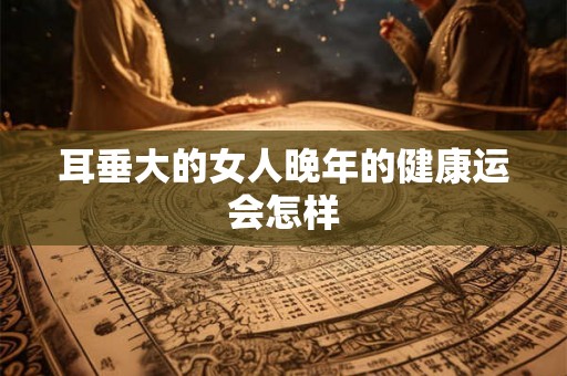 耳垂大的女人晚年的健康运会怎样
