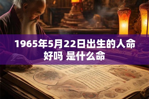 1965年5月22日出生的人命好吗 是什么命