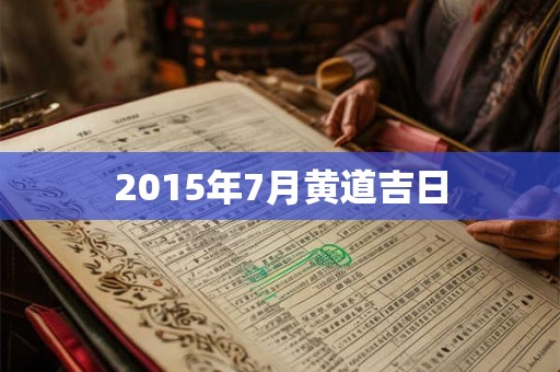 2015年7月黄道吉日