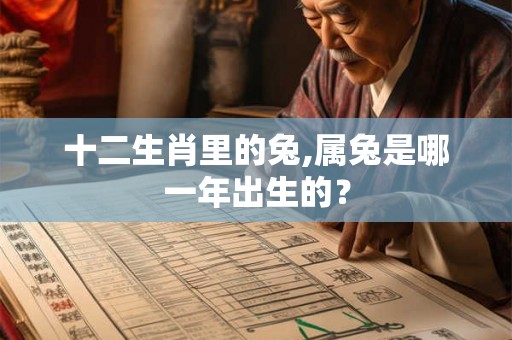 十二生肖里的兔,属兔是哪一年出生的？