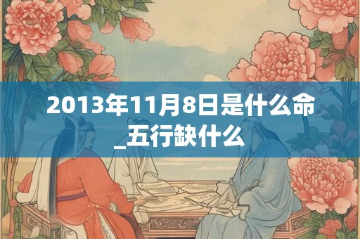 2013年11月8日是什么命_五行缺什么