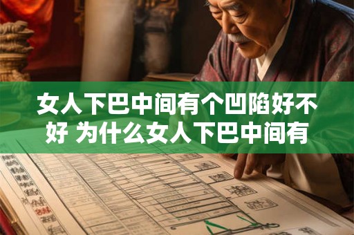 女人下巴中间有个凹陷好不好 为什么女人下巴中间有凹陷