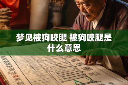 梦见被狗咬腿 被狗咬腿是什么意思 梦见被狗咬腿 被狗咬腿是什么意思
