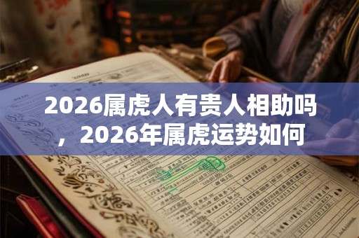 2026属虎人有贵人相助吗，2026年属虎运势如何
