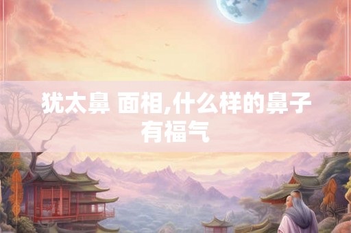 犹太鼻 面相,什么样的鼻子有福气 犹太鼻 面相,什么样的鼻子有福气