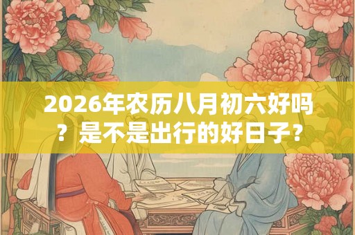 2026年农历八月初六好吗？是不是出行的好日子？