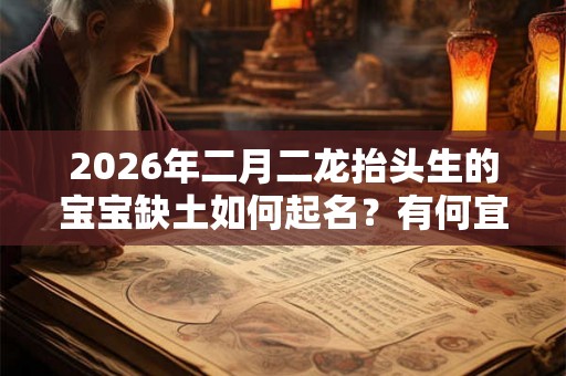 2026年二月二龙抬头生的宝宝缺土如何起名？有何宜用字？