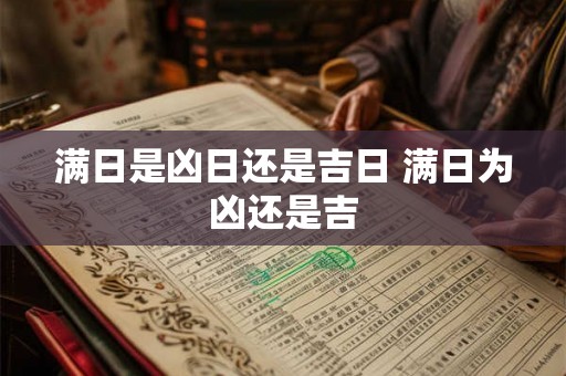 满日是凶日还是吉日 满日为凶还是吉