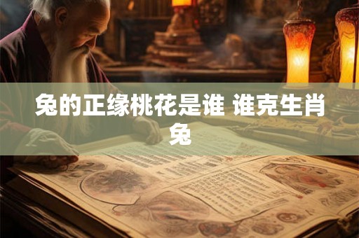 兔的正缘桃花是谁 谁克生肖兔 兔的正缘桃花是谁 谁克生肖兔