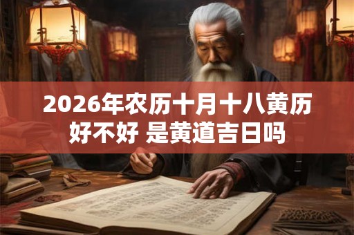 2026年农历十月十八黄历好不好 是黄道吉日吗