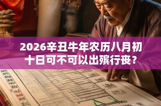 2026辛丑牛年农历八月初十日可不可以出殡行丧？