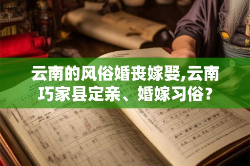 云南的风俗婚丧嫁娶,云南巧家县定亲、婚嫁习俗? 云南的风俗婚丧嫁娶,云南巧家县定亲、婚嫁习俗?