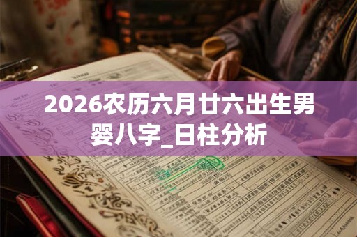 2026农历六月廿六出生男婴八字_日柱分析 2026农历六月廿六出生男婴八字_日柱分析