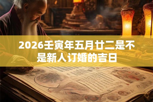 2026壬寅年五月廿二是不是新人订婚的吉日 2026壬寅年五月廿二是不是新人订婚的吉日