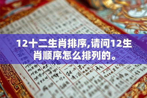 12十二生肖排序,请问12生肖顺序怎么排列的。 12十二生肖排序,请问12生肖顺序怎么排列的。