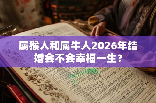 属猴人和属牛人2026年结婚会不会幸福一生? 属猴人和属牛人2026年结婚会不会幸福一生?