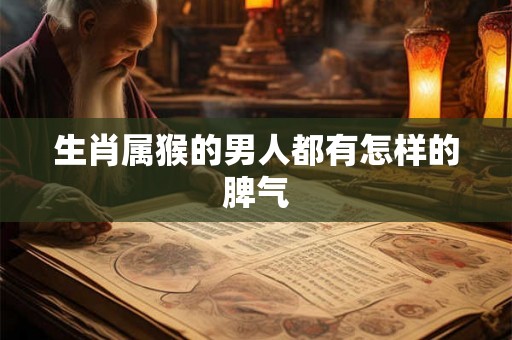生肖属猴的男人都有怎样的脾气