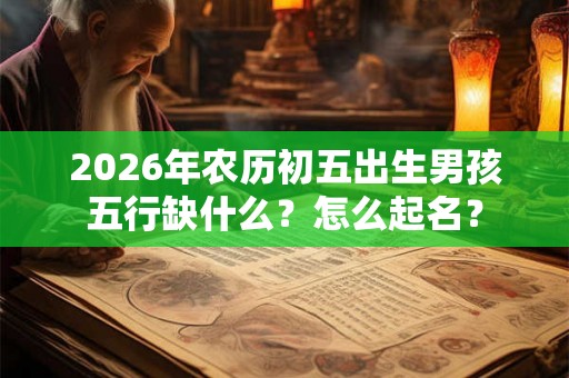 2026年农历初五出生男孩五行缺什么？怎么起名？