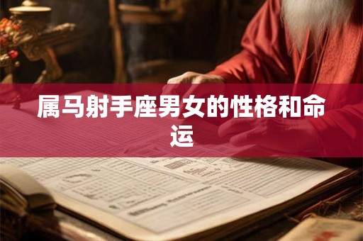 属马射手座男女的性格和命运
