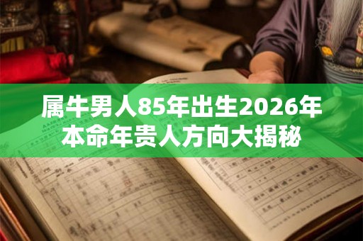属牛男人85年出生2026年本命年贵人方向大揭秘