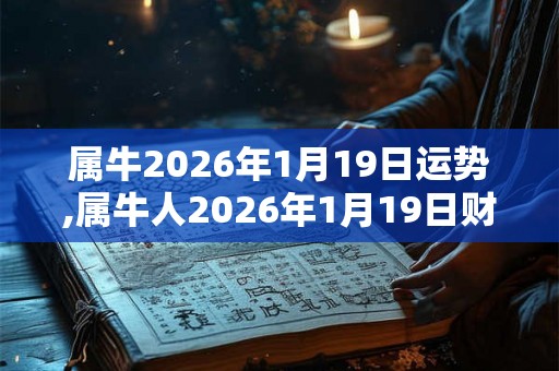 属牛2026年1月19日运势,属牛人2026年1月19日财运,生肖牛2026年1月19日运势 属牛2026年1月19日运势,属牛人2026年1月19日财运,生肖牛2026年1月19日运势