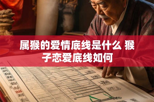 属猴的爱情底线是什么 猴子恋爱底线如何