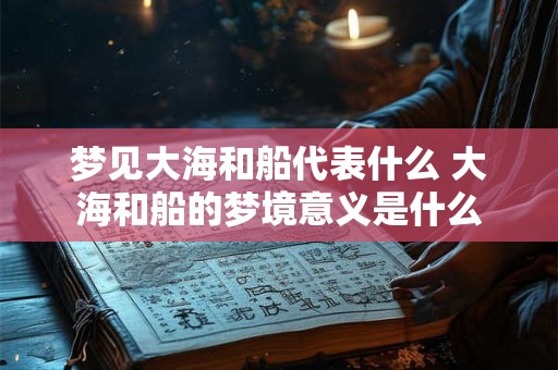梦见大海和船代表什么 大海和船的梦境意义是什么