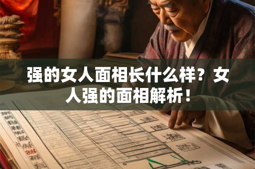 强的女人面相长什么样?女人强的面相解析! 强的女人面相长什么样?女人强的面相解析!