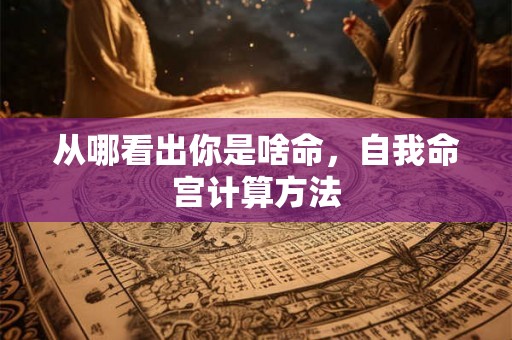 从哪看出你是啥命,自我命宫计算方法 从哪看出你是啥命,自我命宫计算方法