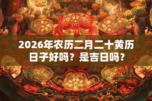 2026年农历二月二十黄历日子好吗?是吉日吗? 2026年农历二月二十黄历日子好吗?是吉日吗?