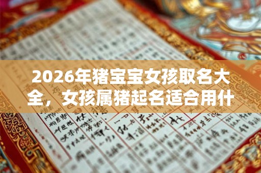 2026年猪宝宝女孩取名大全，女孩属猪起名适合用什么字？