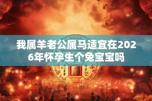 我属羊老公属马适宜在2026年怀孕生个兔宝宝吗